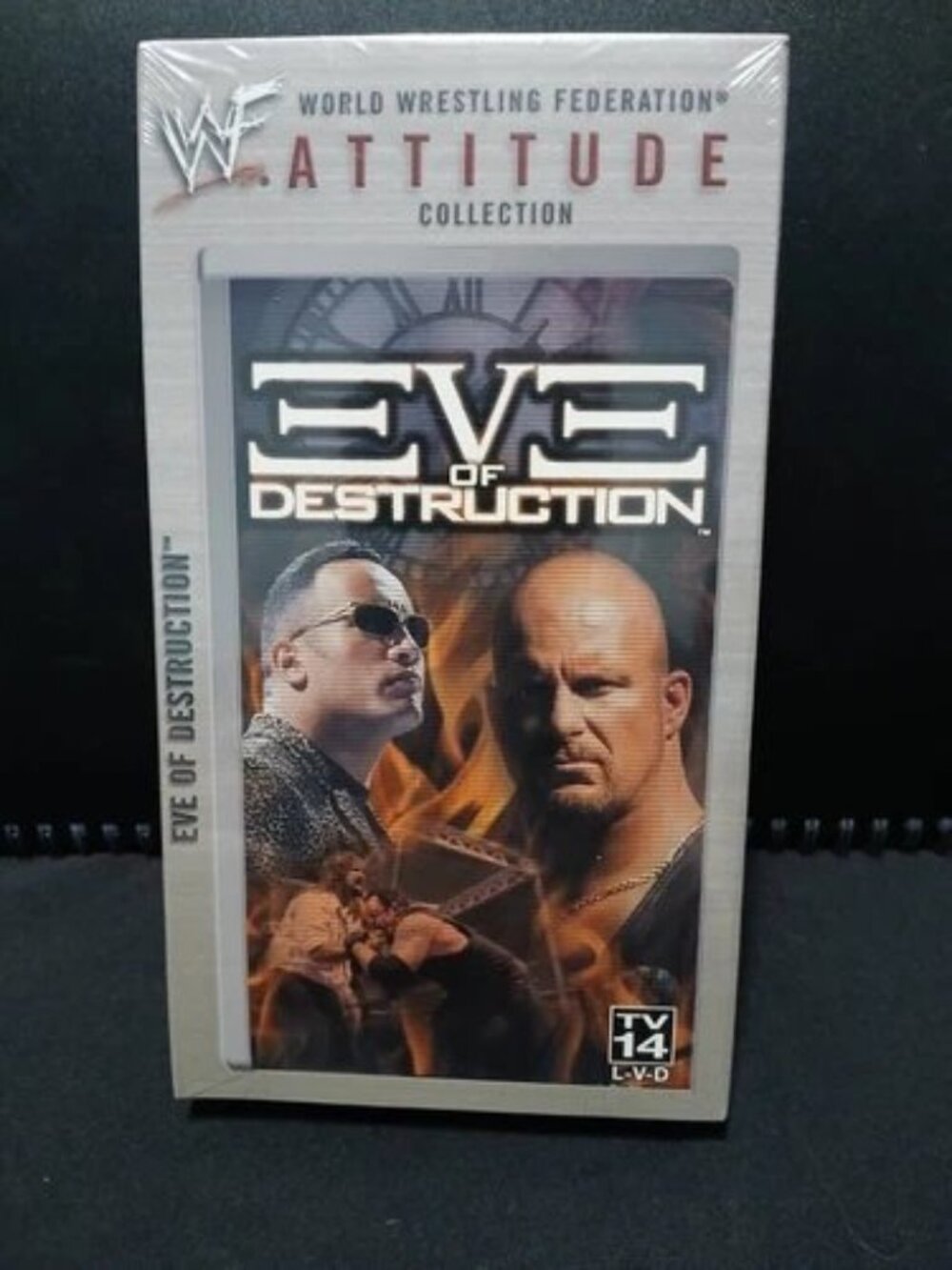 WWF: Eve of Destruction VHS, Attitude Collection WWE Stone Cold The Rock NEW